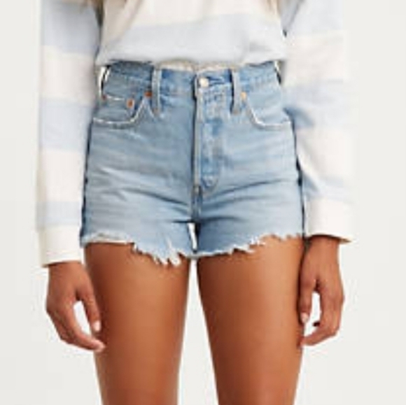COPY - Hi-rise Jeans shorts - Picture 1 of 7